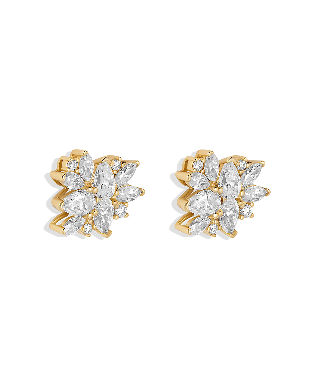 Rose earrings - Gold