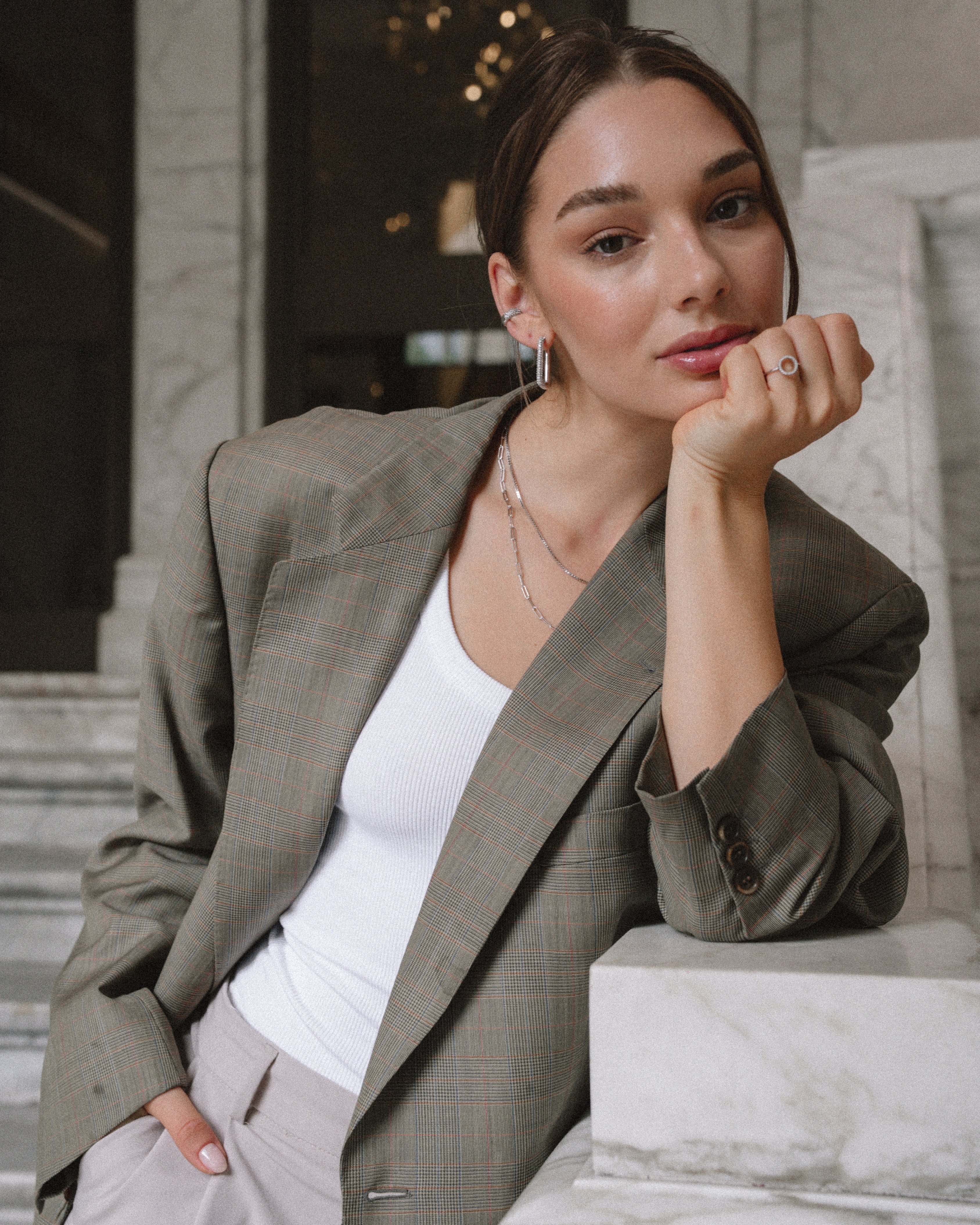 Petra hoops - Silver