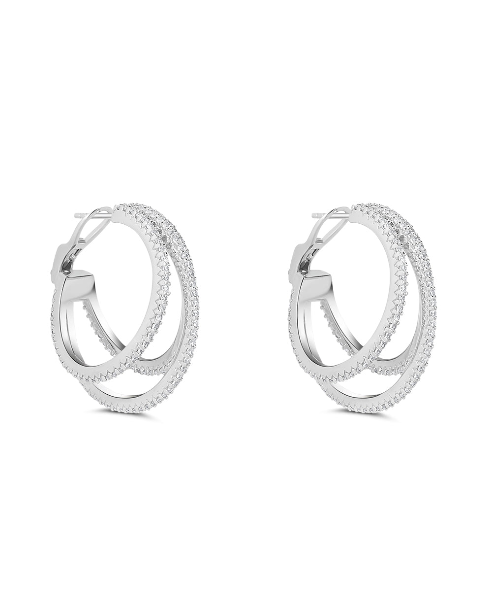 Luna hoops - silver