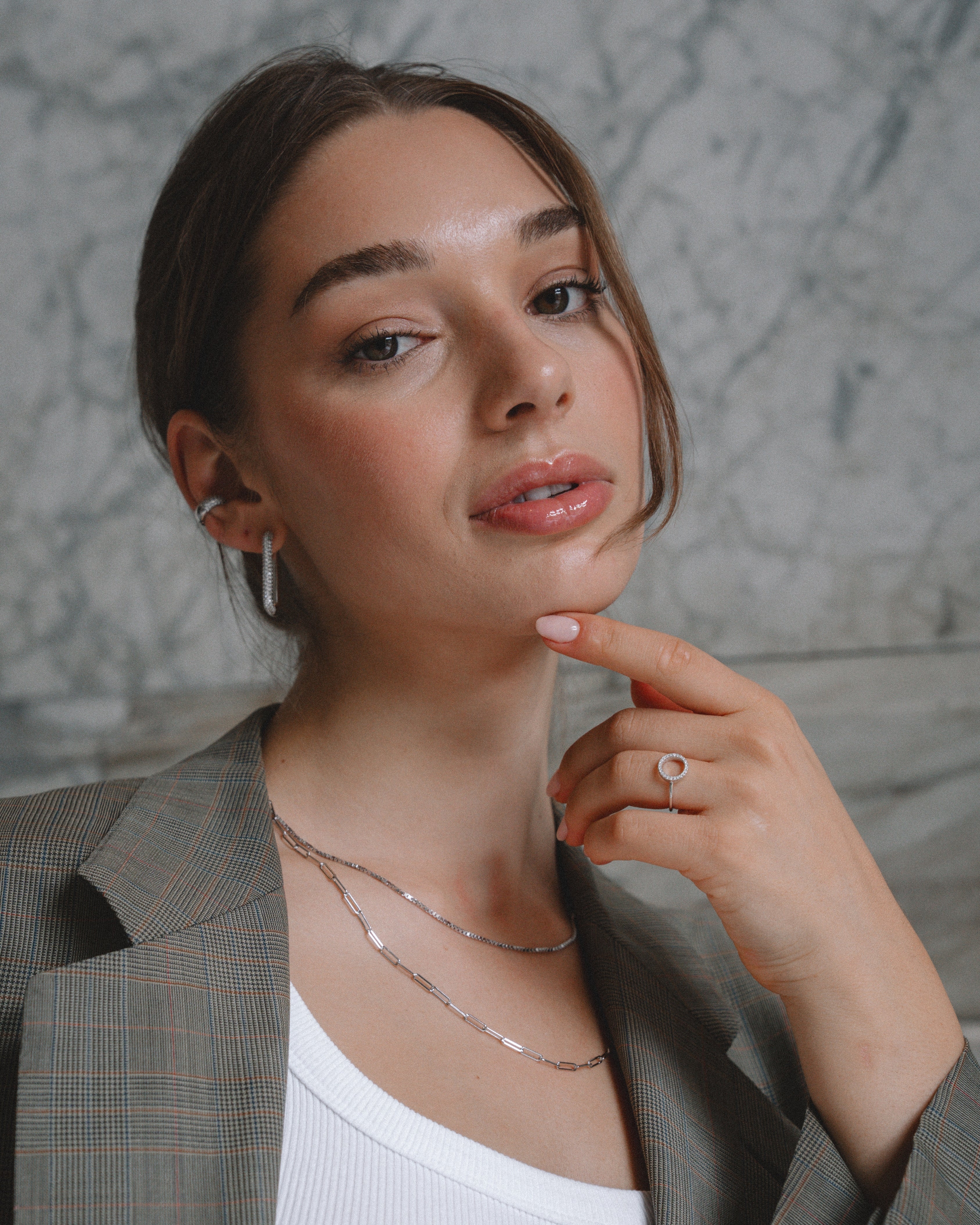 Petra hoops - Silver
