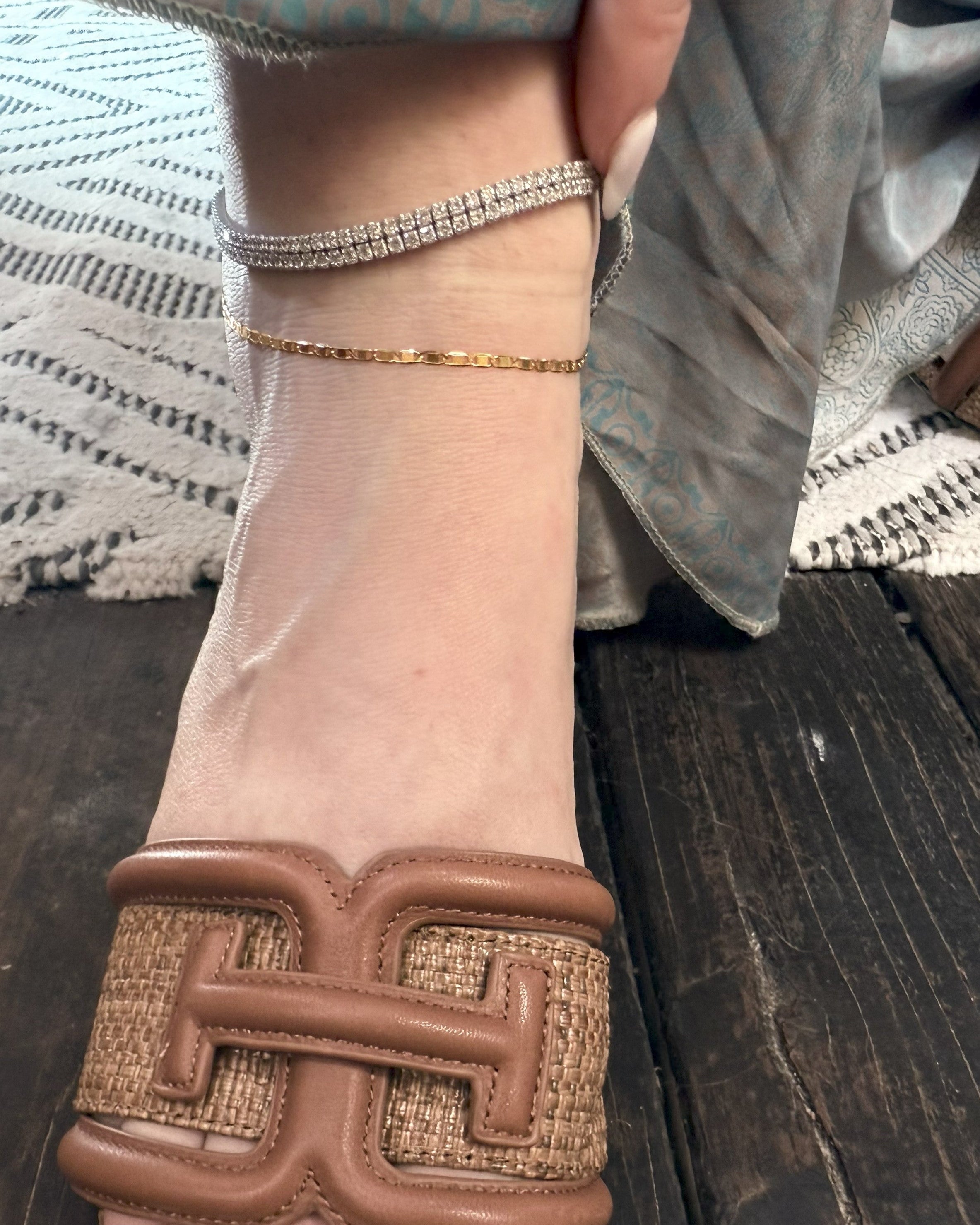 Daphne anklet - Silver