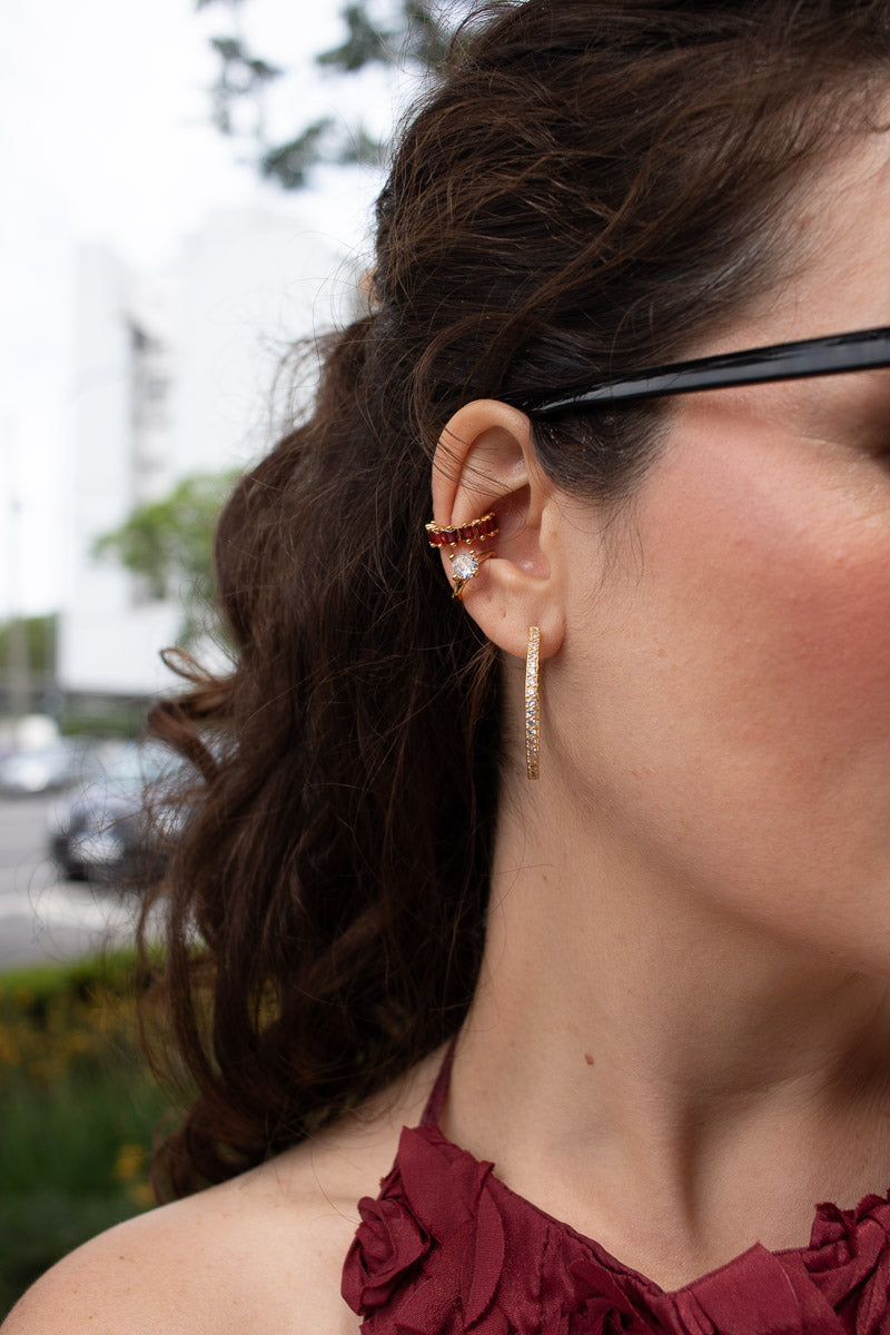 Nina ear cuff - Rouge