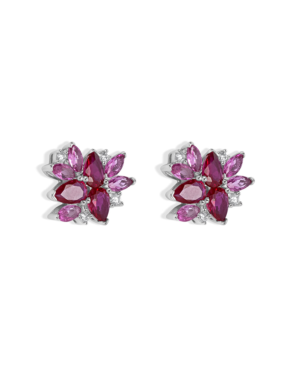 Rose earrings - Pink