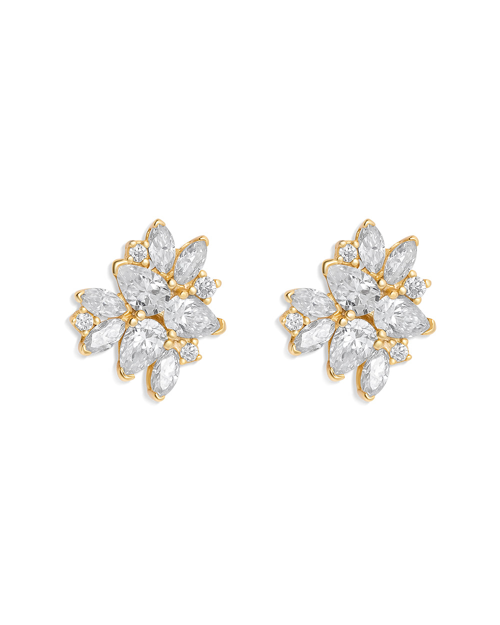 Rose earrings - Gold