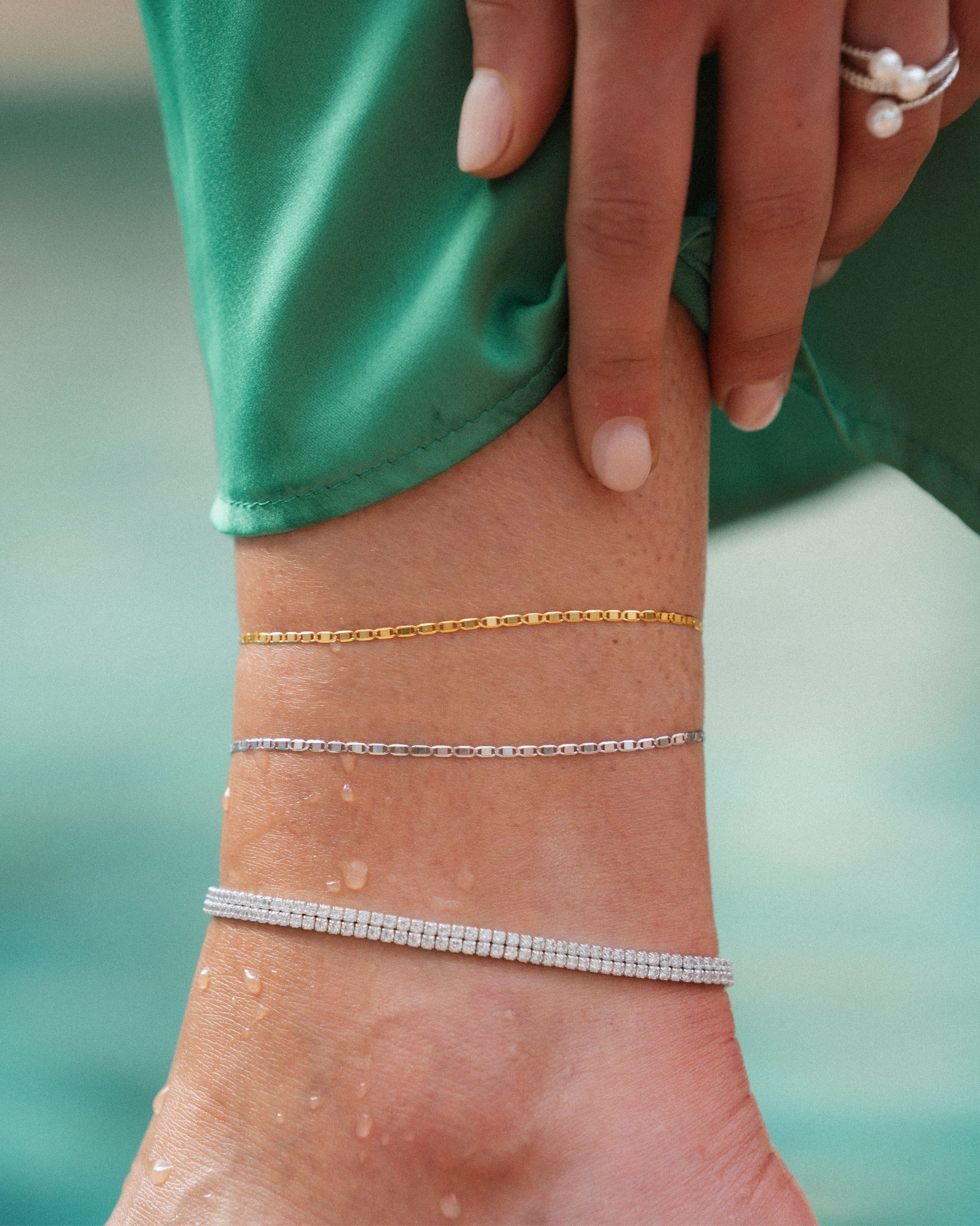 Daphne Anklets - silver