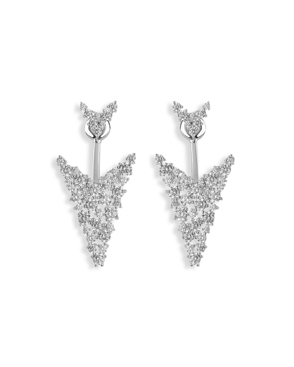Melissa Earrings – Silver by Roberta Amsterdam