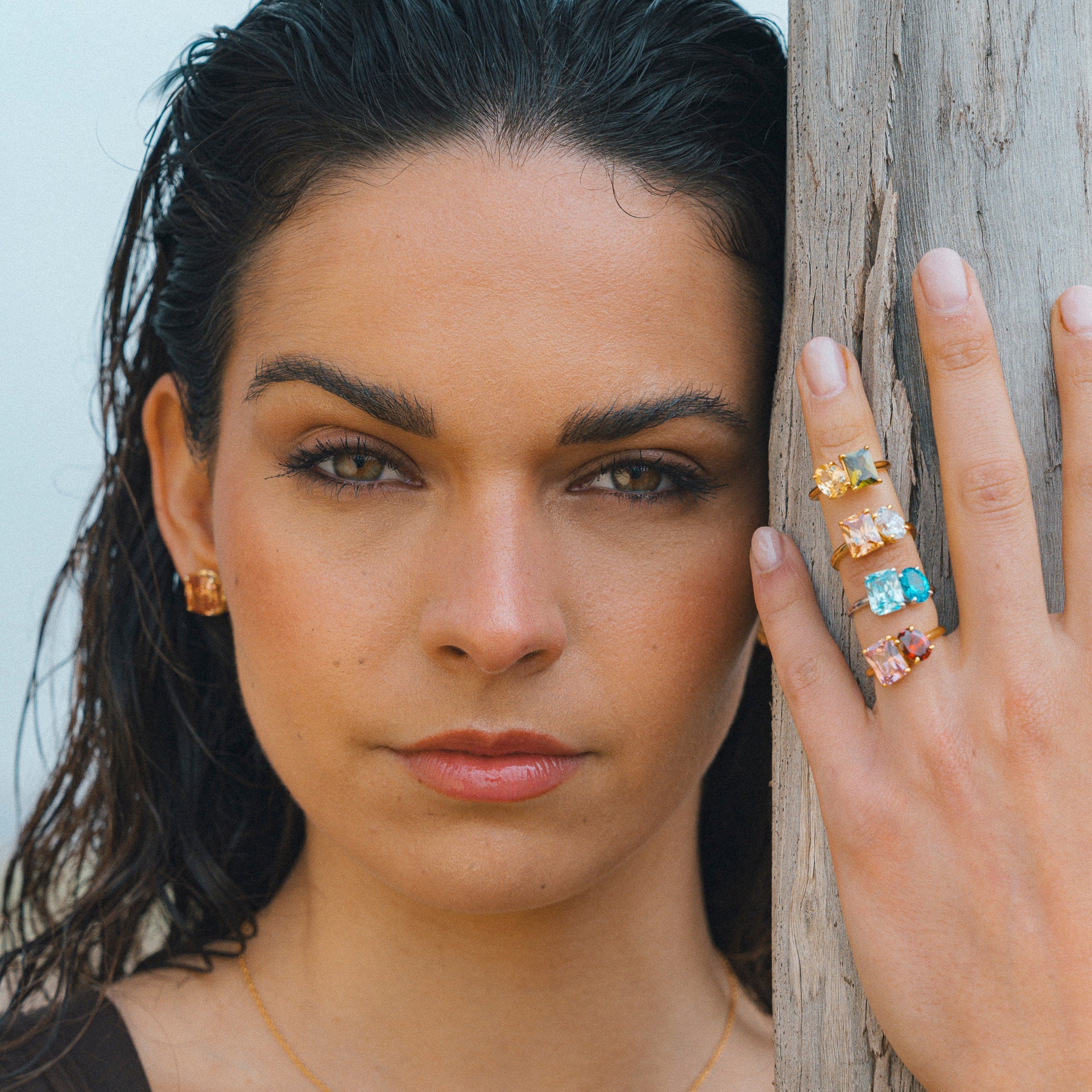 Ella Earrings  - champagne