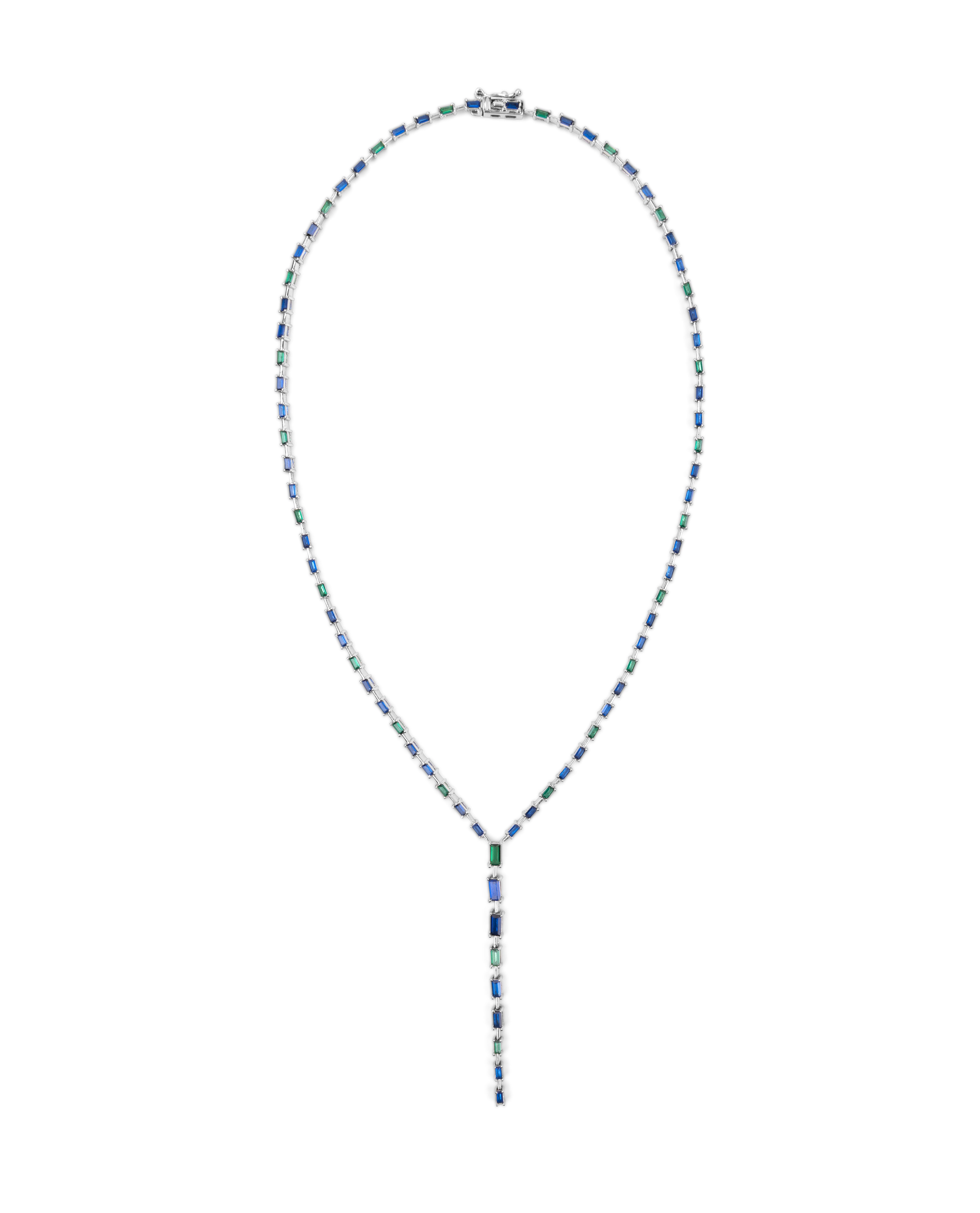 Vera lariat necklace - Blue