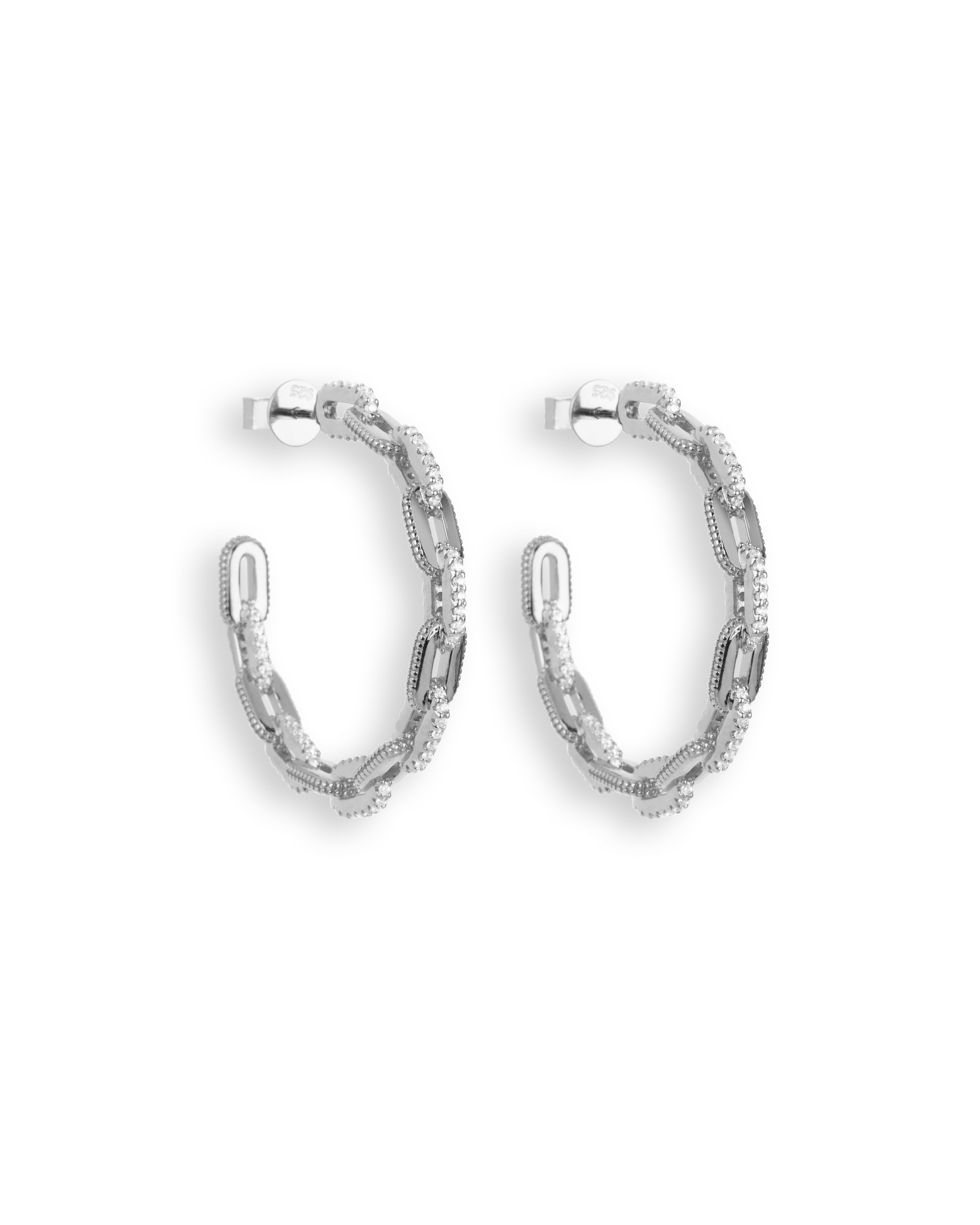 Stella hoops - Silver