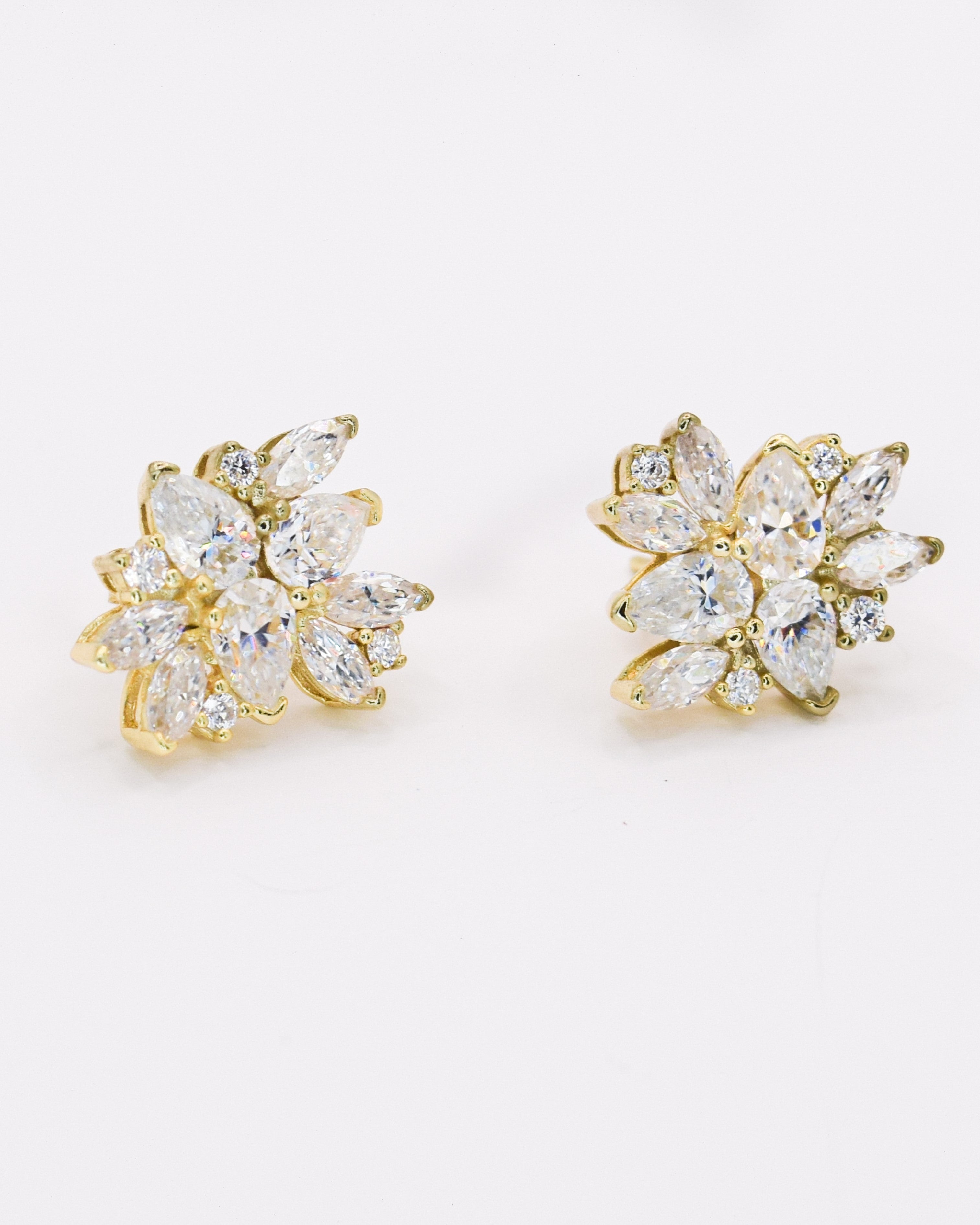 Rose earrings - Gold