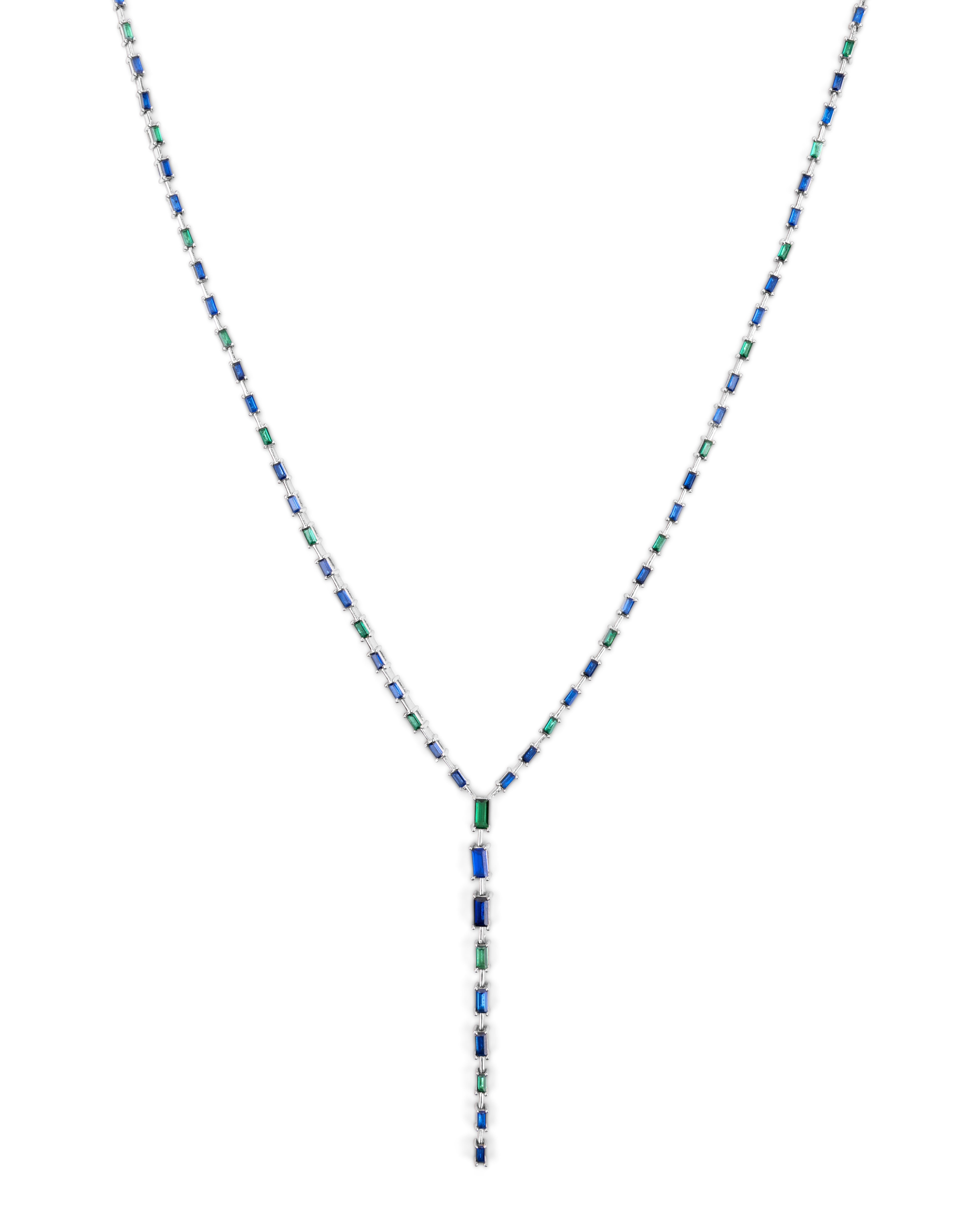 Vera lariat necklace - Blue