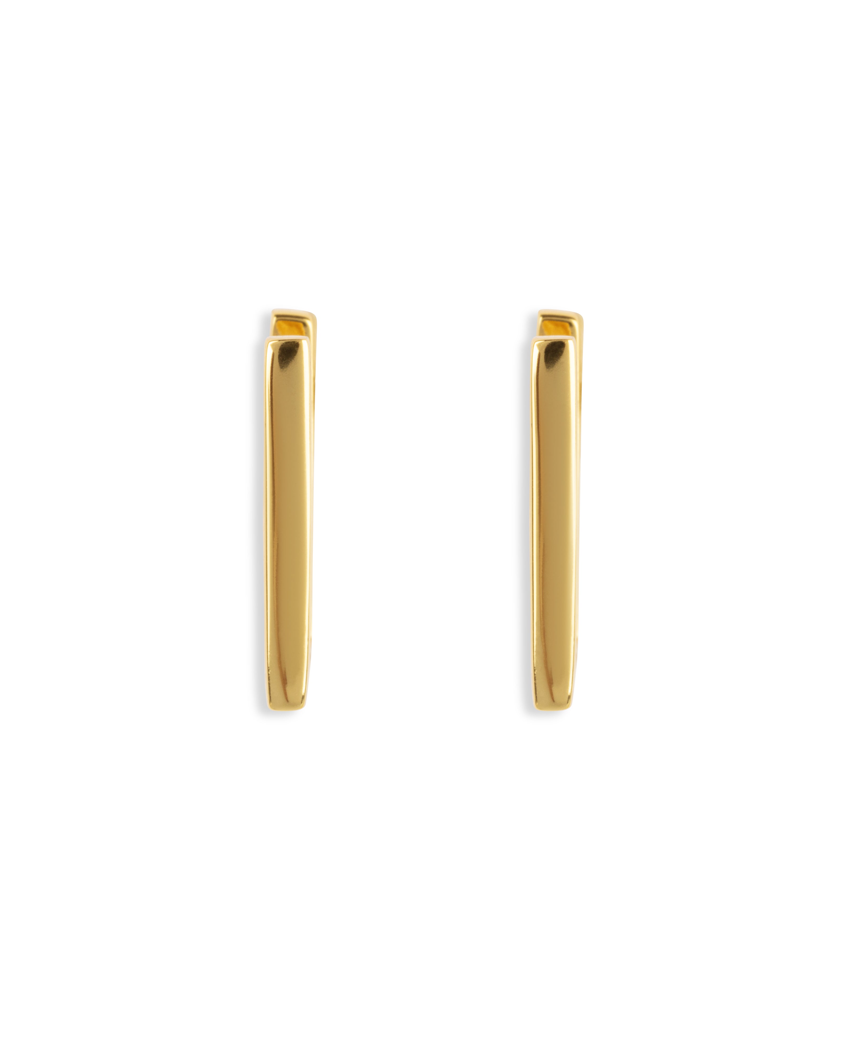 Angie square hoops - Gold