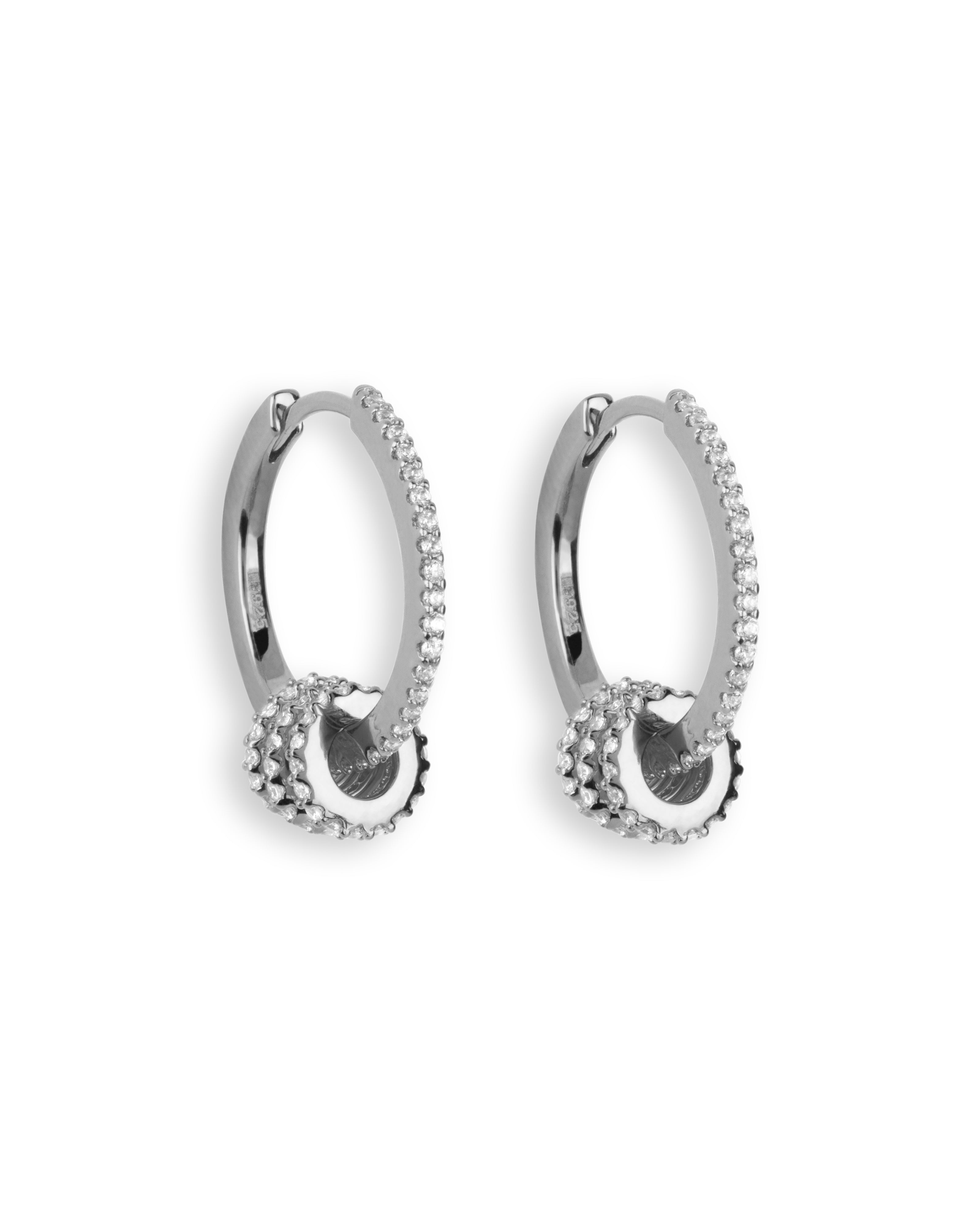 Eva hoops - Silver