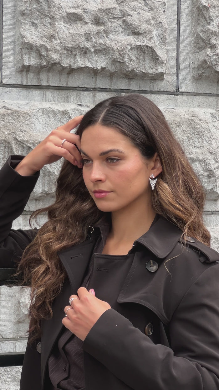 Melissa Earrings Silver — in motion