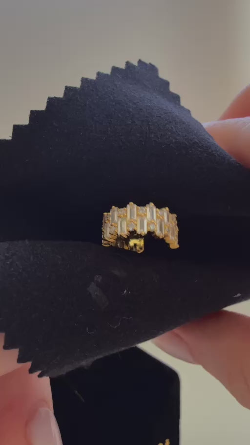 Matilda Gold ear cuff in motion